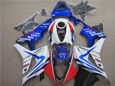 Blau Weiß Rot HRC CBR 600 RR 07-08 Motorrad Verkleidungen