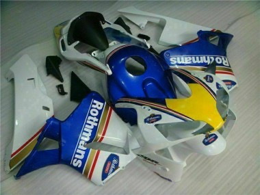 Blau Weiß Rothmans CBR 600 RR 03-04 Motorrad Verkleidungen