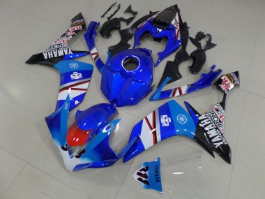 Blau Weiß Schwarz Aufkleber R1 07-08 Motorrad Verkleidungen