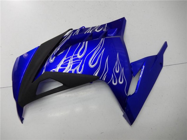 Blau Weiß Schwarz EX300 13-16 Motorrad Verkleidungen Blau Weiß Schwarz EX300 13-16 Motorrad Verkleidungen