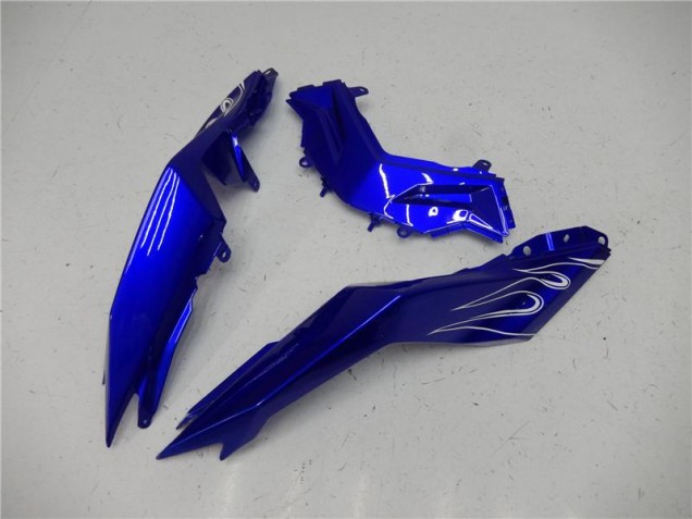 Blau Weiß Schwarz EX300 13-16 Motorrad Verkleidungen Blau Weiß Schwarz EX300 13-16 Motorrad Verkleidungen