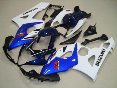 Blau Weiß Schwarz GSXR 1000 K5 05-06 Motorrad Verkleidungen
