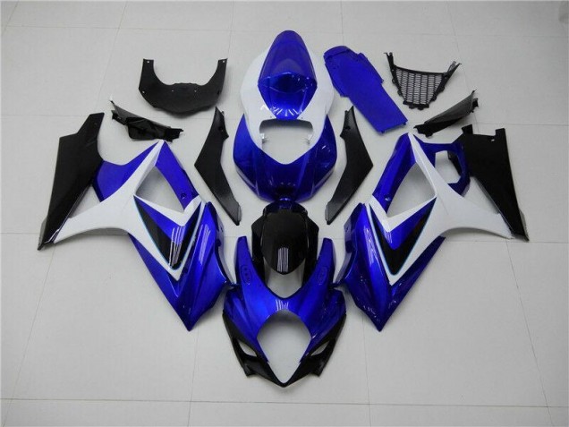 Blau Weiß Schwarz GSXR 1000 K7 07-08 Motorrad Verkleidungen