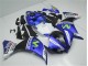 Blau Weiß Schwarz R1 12-14 Motorrad Verkleidungen Blau Weiß Schwarz R1 12-14 Motorrad Verkleidungen
