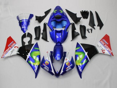Blau Weiß Schwarz Rot R1 12-14 Motorrad Verkleidungen