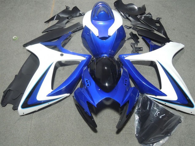 Blau Weiß ZX10R 06-07 Motorrad Verkleidungen Blau Weiß ZX10R 06-07 Motorrad Verkleidungen