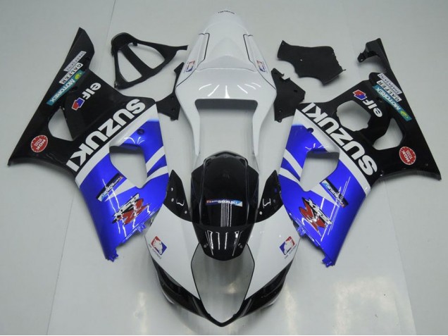 Blau, Weiß und Schwarz GSXR 1000 K3 03-04 Motorrad Verkleidungen Blau, Weiß und Schwarz GSXR 1000 K3 03-04 Motorrad Verkleidungen