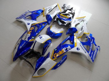 Blau Weiße GoldBet S1000RR 09-14 Motorrad Vollverkleidung