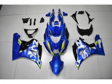 Blau Weißer Aufkleber GSXR 1000 17-23 Motorrad Verkleidungen