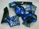 Blau mit silberner Flamme CBR 600 RR 03-04 Motorrad Verkleidungen Blau mit silberner Flamme CBR 600 RR 03-04 Motorrad Verkleidungen