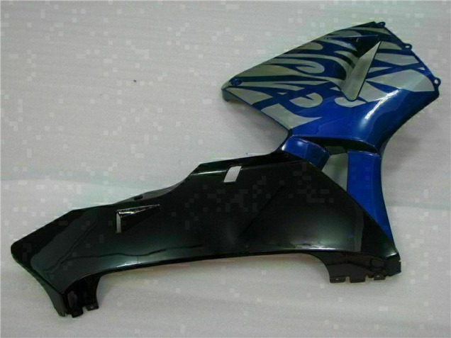 Blau mit silberner Flamme CBR 600 RR 03-04 Motorrad Verkleidungen Blau mit silberner Flamme CBR 600 RR 03-04 Motorrad Verkleidungen