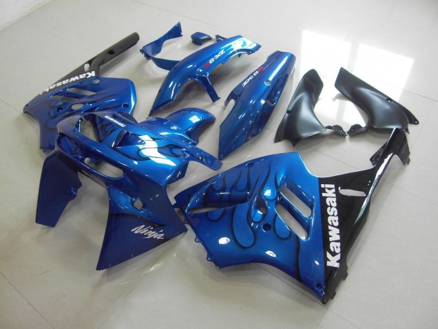Blau schwarze Flamme ZX9R 94-97 Motorrad Verkleidung Blau schwarze Flamme ZX9R 94-97 Motorrad Verkleidung