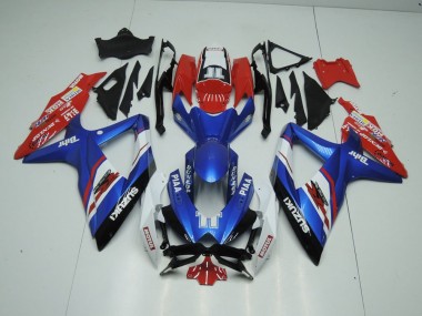 Blau und Rot GSXR 1000 K9 09-16 Motorrad Verkleidungen