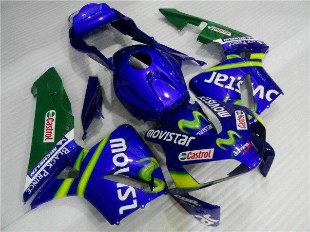 BlauGrün Movistar Castrol CBR 600 RR 03-04 Motorrad Verkleidungen BlauGrün Movistar Castrol CBR 600 RR 03-04 Motorrad Verkleidungen