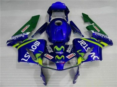 BlauGrün Movistar Castrol CBR 600 RR 03-04 Motorrad Verkleidungen