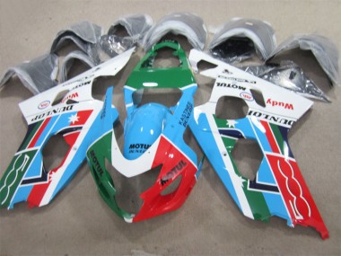 BlauGrün Rot Motul GSXR 600 K4 04-05 Motorrad Verkleidungen