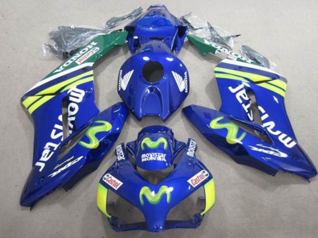 Blaus Movistar Castrol CBR 1000 RR 04-05 Motorrad Verkleidungen Blaus Movistar Castrol CBR 1000 RR 04-05 Motorrad Verkleidungen