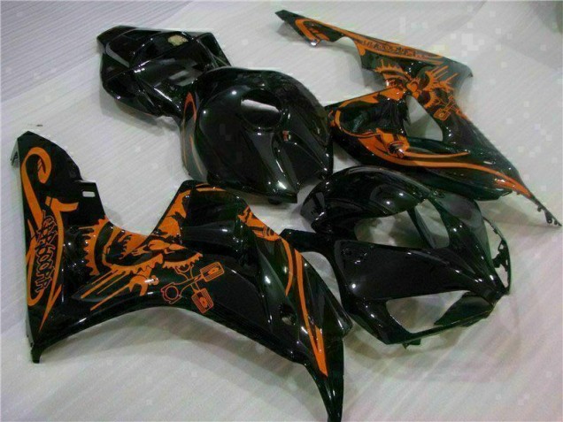 Braun Schwarz CBR 1000 RR 06-07 Motorrad Verkleidungen Braun Schwarz CBR 1000 RR 06-07 Motorrad Verkleidungen