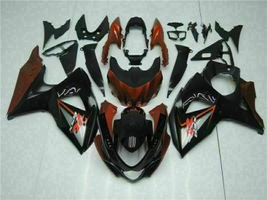 Braun Schwarz GSXR 1000 K9 09-16 Motorrad Verkleidungen