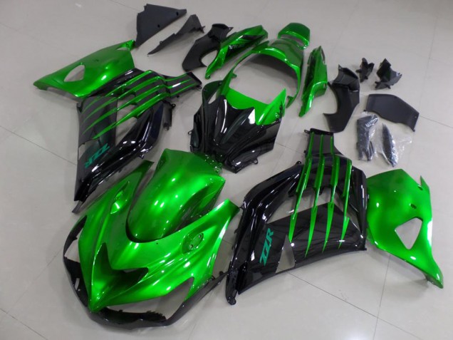 Candy Grün und Schwarz ZX14R ZZR 1400 12-21 Motorrad Verkleidungen Candy Grün und Schwarz ZX14R ZZR 1400 12-21 Motorrad Verkleidungen