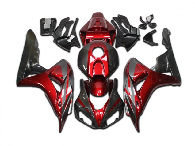 Candy Rot Grau Schwarz CBR 1000 RR 04-05 Motorrad Verkleidungen Candy Rot Grau Schwarz CBR 1000 RR 04-05 Motorrad Verkleidungen