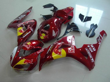 Candy Rot Rot Bull CBR 1000 RR 06-07 Motorrad Verkleidungen