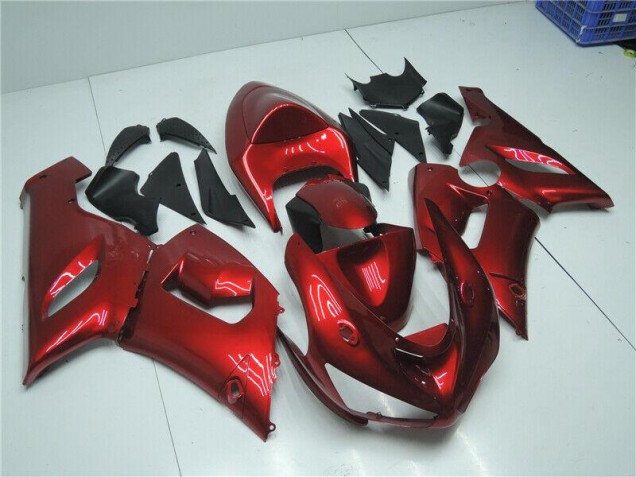 Candy Rot ZX6R 05-06 Motorrad Verkleidungen Candy Rot ZX6R 05-06 Motorrad Verkleidungen