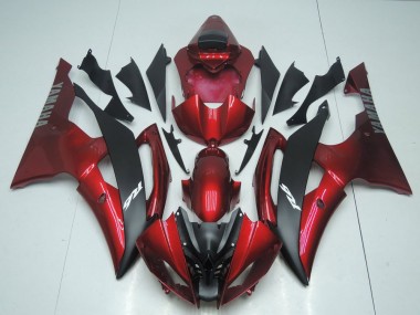 Candy Rot und Schwarz R6 08-16 Motorrad Verkleidungen