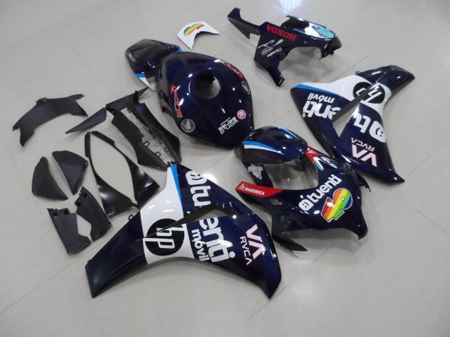 Dunkel blau HP CBR 1000 RR 08-11 Motorrad Verkleidungen Dunkel blau HP CBR 1000 RR 08-11 Motorrad Verkleidungen