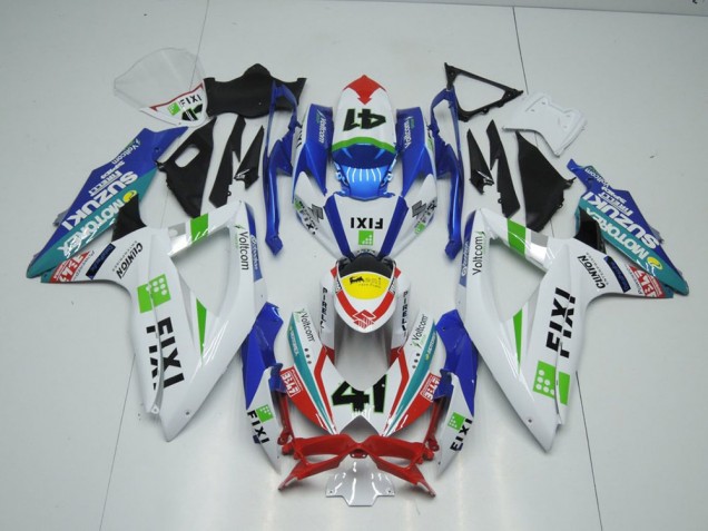 Fixi Hellblau GSXR 1000 K9 09-16 Motorrad Verkleidungen Fixi Hellblau GSXR 1000 K9 09-16 Motorrad Verkleidungen