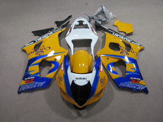 Gelb Blau Corona Extra GSXR 1000 K3 03-04 Motorrad Verkleidungen Gelb Blau Corona Extra GSXR 1000 K3 03-04 Motorrad Verkleidungen