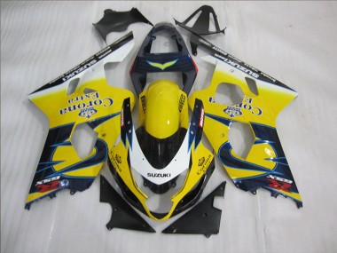 Gelb Blau Corona Extra GSXR 600 K4 04-05 Motorrad Verkleidungen