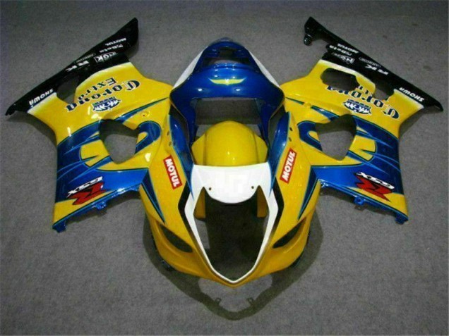 Gelb Blau GSXR 1000 K3 03-04 Motorrad Verkleidungen Gelb Blau GSXR 1000 K3 03-04 Motorrad Verkleidungen