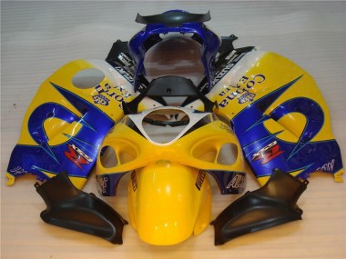 Gelb Blau GSXR 1300 Hayabusa 96-07 Motorrad Verkleidungen
