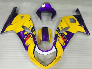 Gelb GSXR 600 / 750 K1 K2 K3 01-03 Motorrad Verkleidungen