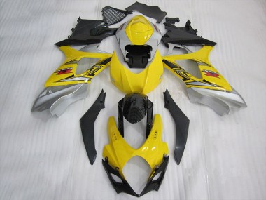 Gelb Schwarz GSXR 1000 K7 07-08 Motorrad Verkleidungen