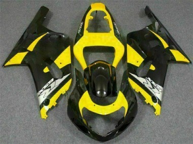 Gelb Schwarz GSXR 600 / 750 K1 K2 K3 01-03 Motorrad Verkleidungen