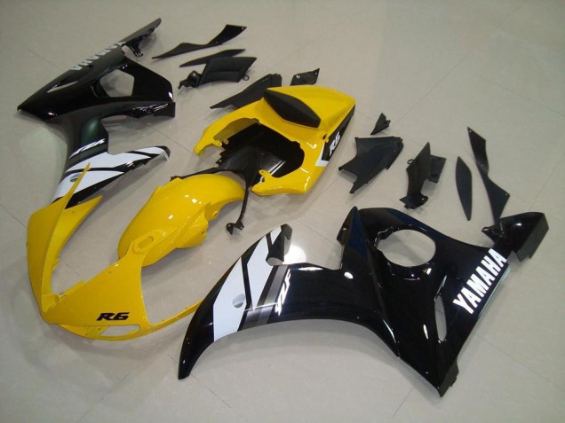 Gelb Schwarz R6 03-05 Motorrad Verkleidungen Gelb Schwarz R6 03-05 Motorrad Verkleidungen
