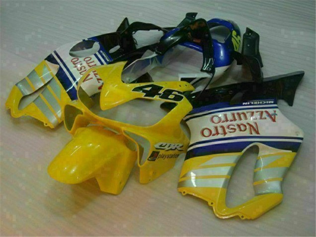 Gelb Silber Nastro Azzurro CBR 600 F4i 01-03 Motorrad Verkleidungen Gelb Silber Nastro Azzurro CBR 600 F4i 01-03 Motorrad Verkleidungen