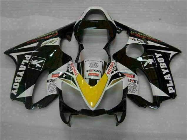 Gelb Silber Schwarz Playboy CBR 600 F4i 01-03 Motorrad Verkleidungen Gelb Silber Schwarz Playboy CBR 600 F4i 01-03 Motorrad Verkleidungen
