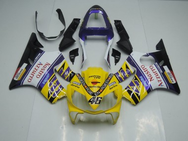 Gelb Weiß Nastro Azzurro CBR 600 F4i 01-03 Motorrad Verkleidungen