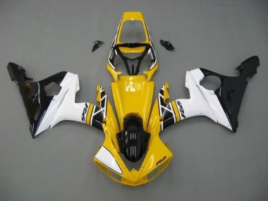Gelb Weiß Schwarz R6 03-05 Motorrad Verkleidungen