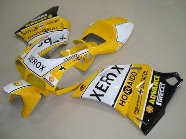 Gelb Weiß Xerox Ducati 748 916 996 996S 93-05 Motorrad Vollverkleidung