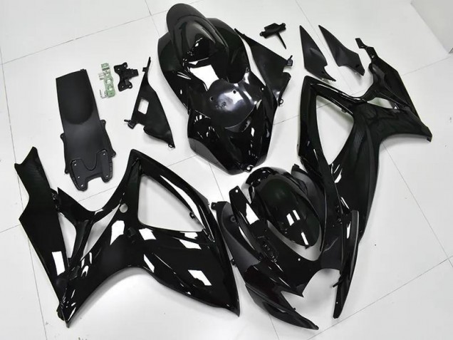 Glänzend Schwarz GSXR 600 / 750 K6 06-07 Motorrad Verkleidungen Glänzend Schwarz GSXR 600 / 750 K6 06-07 Motorrad Verkleidungen