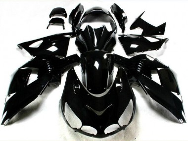 Glänzend Schwarz ZX14R ZZR 1400 06-11 Motorrad Verkleidungen