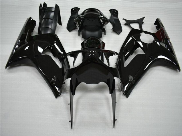 Glänzend Schwarz ZX6R 03-04 Motorrad Verkleidungen Glänzend Schwarz ZX6R 03-04 Motorrad Verkleidungen