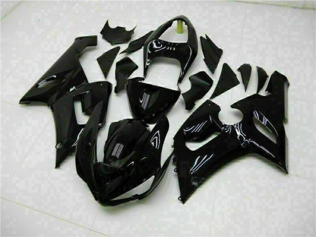Glänzend Schwarz ZX6R 05-06 Motorrad Verkleidung Glänzend Schwarz ZX6R 05-06 Motorrad Verkleidung