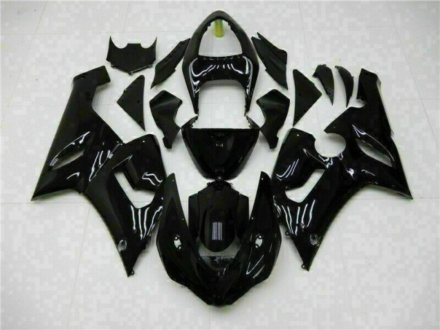 Glänzend Schwarz ZX6R 05-06 Motorrad Verkleidung Glänzend Schwarz ZX6R 05-06 Motorrad Verkleidung
