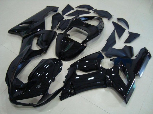 Glänzend Schwarz ZX6R 05-06 Motorrad Verkleidungen Glänzend Schwarz ZX6R 05-06 Motorrad Verkleidungen