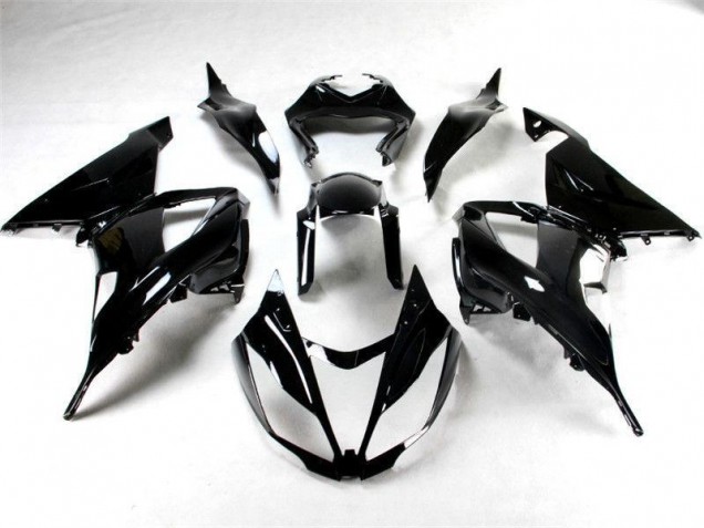 Glänzend Schwarz ZX6R 13-18 Motorrad Verkleidungen Glänzend Schwarz ZX6R 13-18 Motorrad Verkleidungen